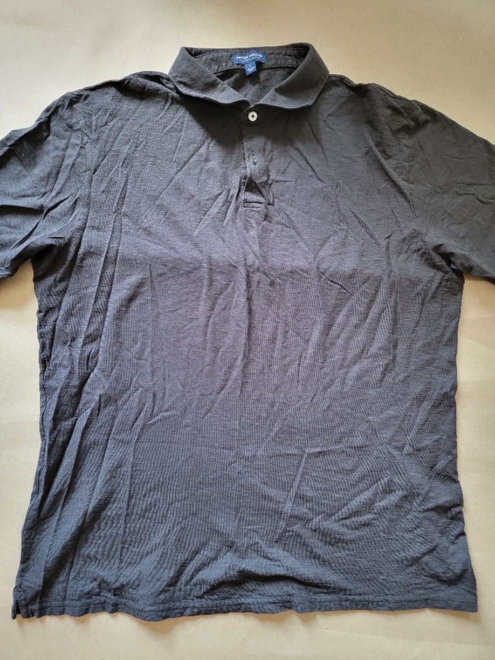 Peter Millar Crown Crafted Polo • Large • Charcoal • Like New